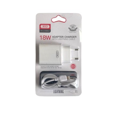 Kucni punjac XO L103 QC3.0 18W (USB-A) kabal USB-A - lightning