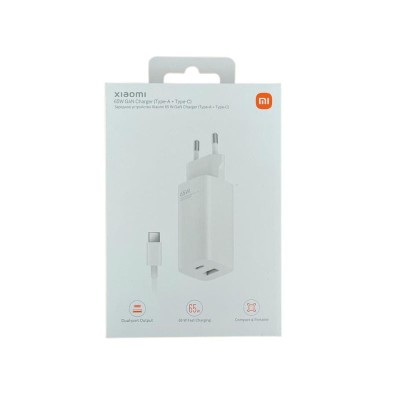 Xiaomi MI 65W Fast Charger with GaN tech-super fast + kabal tip C