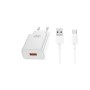 Kucni punjac XO L127 ulaz USB-A QC 18W white + type-C cable