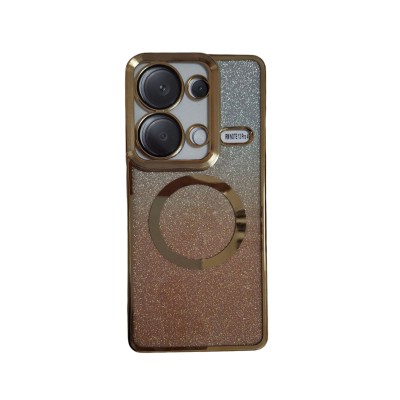 MagSafe glitter maskica Redmi Note 13 Gold