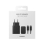 Kucni punjac Samsung Original 45W Super Fast USB-C + kabal type C crni TA845