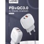 Kucni punjac LDNIO A2313C PD + QC3.0 20W (USB-A + USB-C) kabal USB - lightning